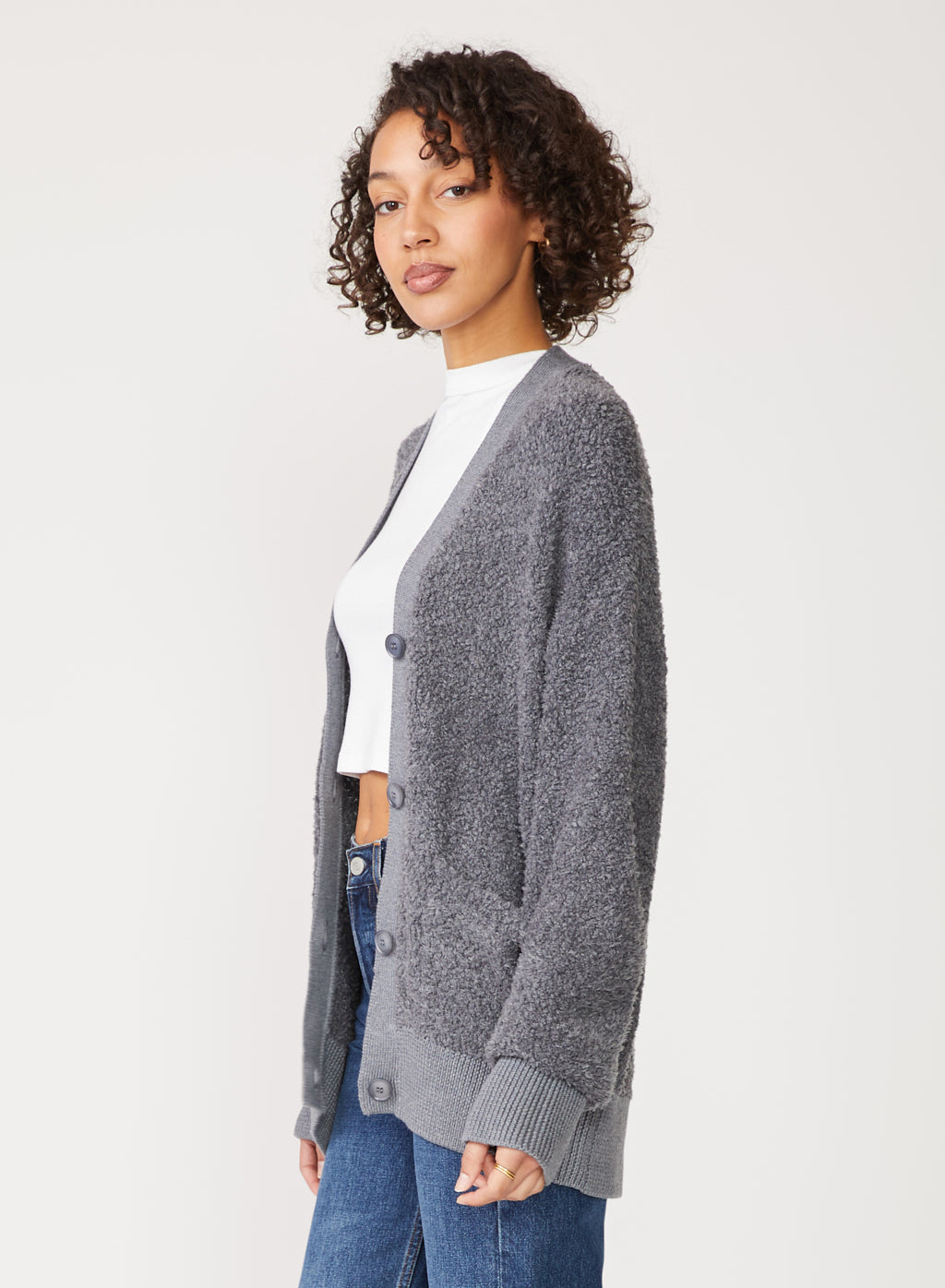 Rabassa Cardigan in Charcoal