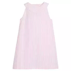 Robin Dress - Light Pink Seersucker Check