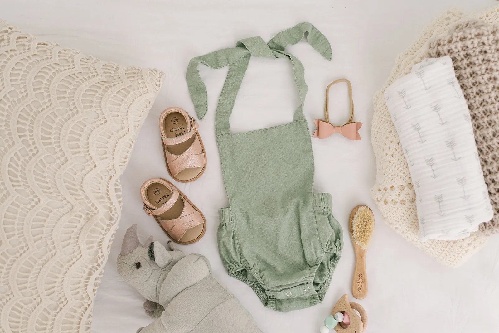 Sage Halter Romper