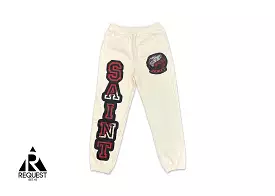 Saint Vanity Logo Sweatpants Cream