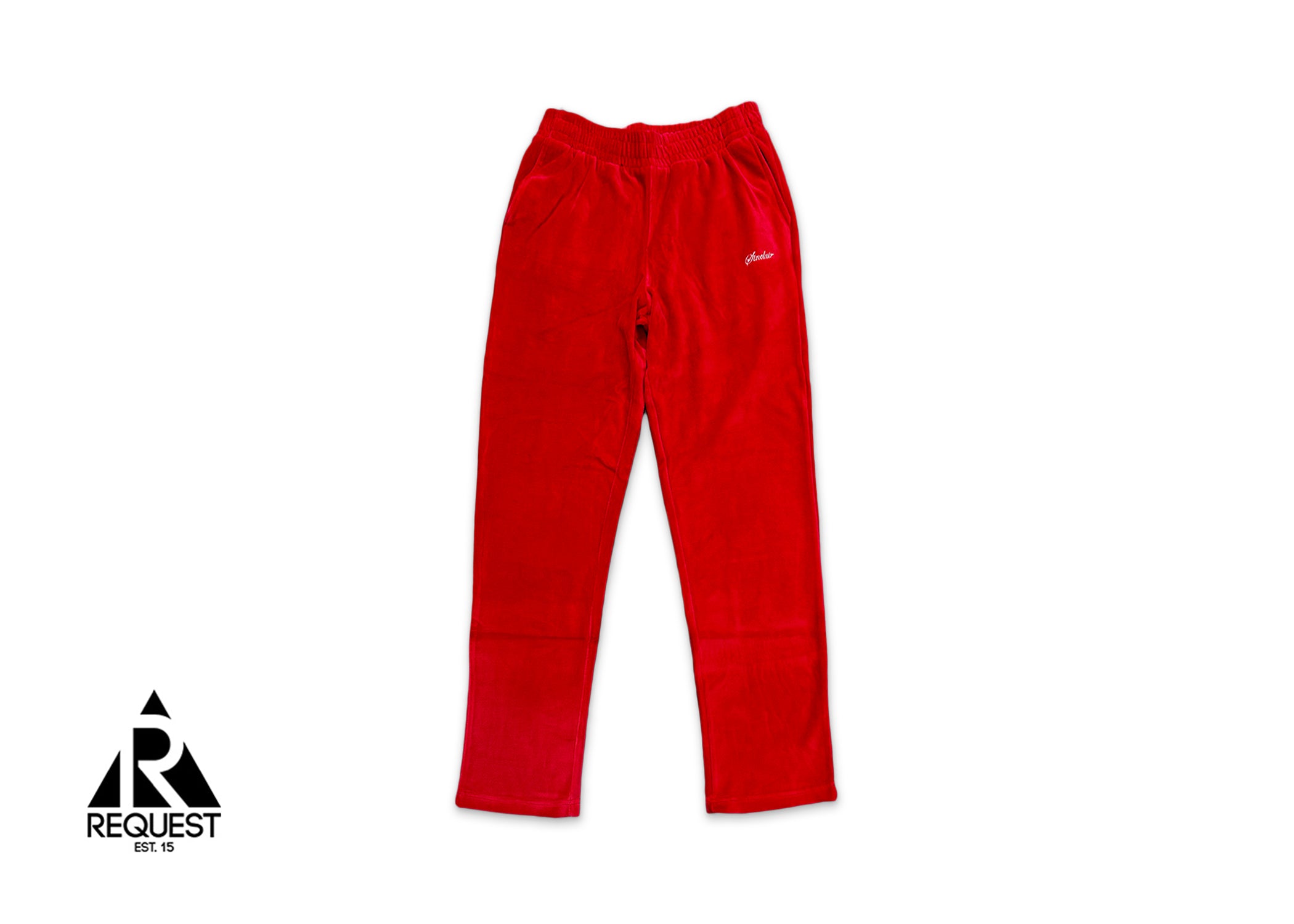 Sinclair Velour Easy Pants Red