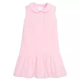 Sleeveless Polo Dress - Light Pink