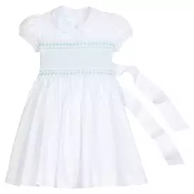 Smocked Emery Dress - Light Blue