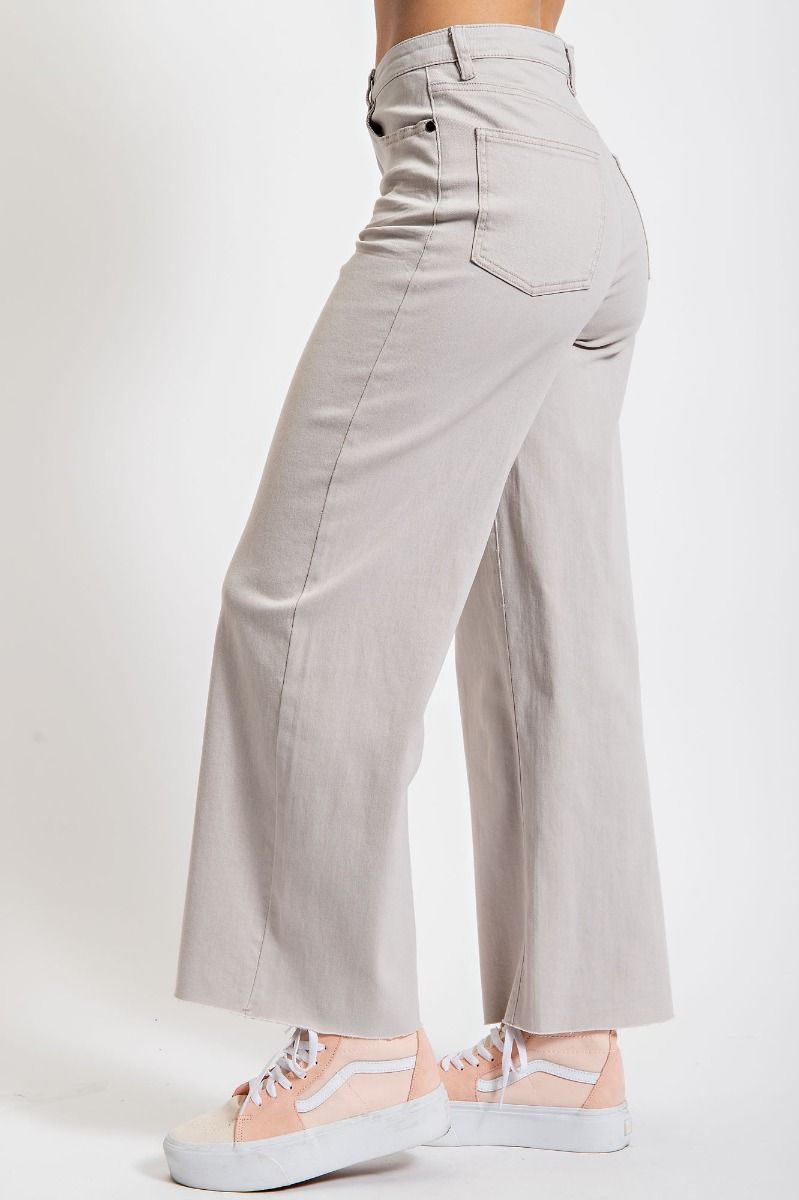 Soft Stretch High Waisted Twill Pants