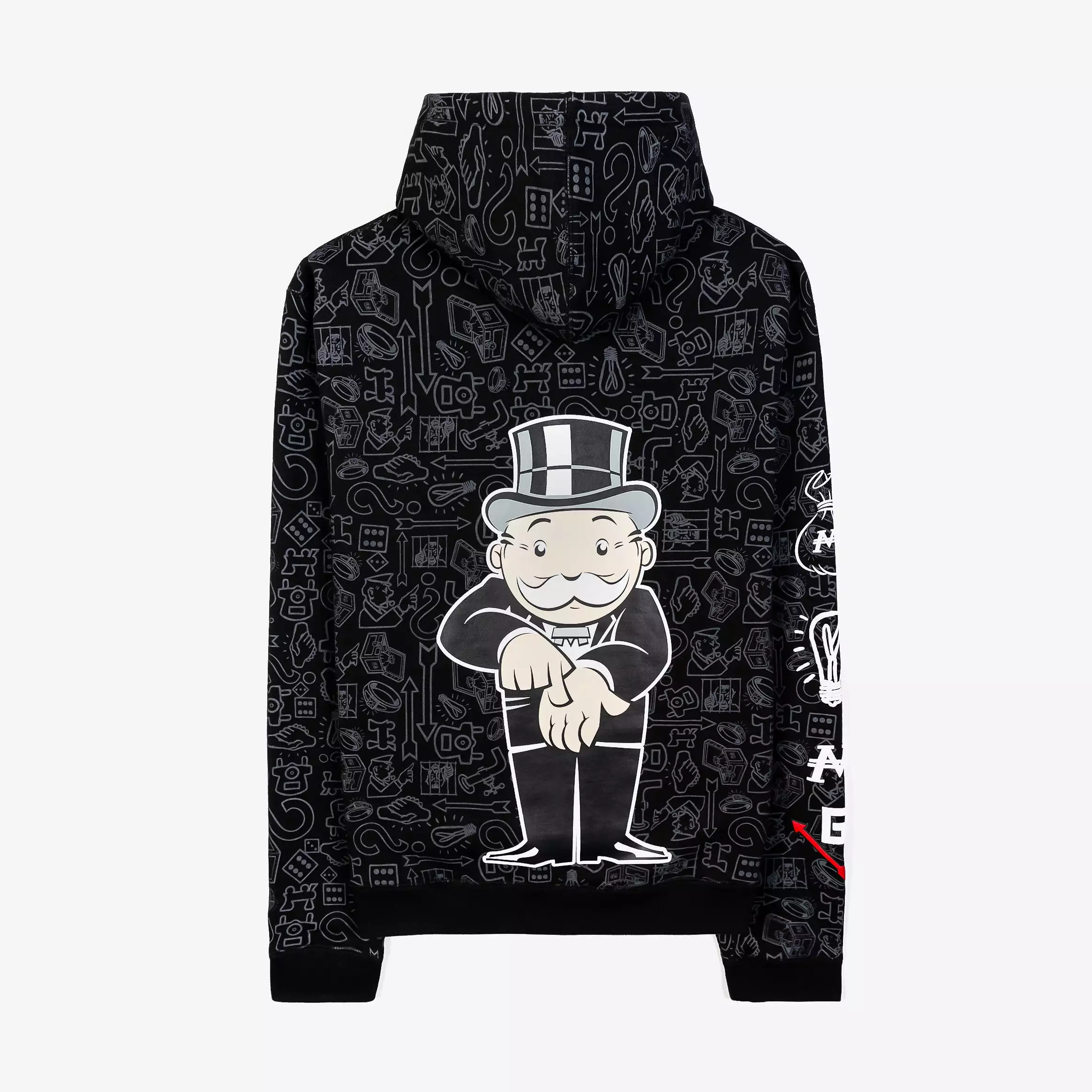 SP x Monopoly Pay Me Pullover Mens Hoodie (Black/White)