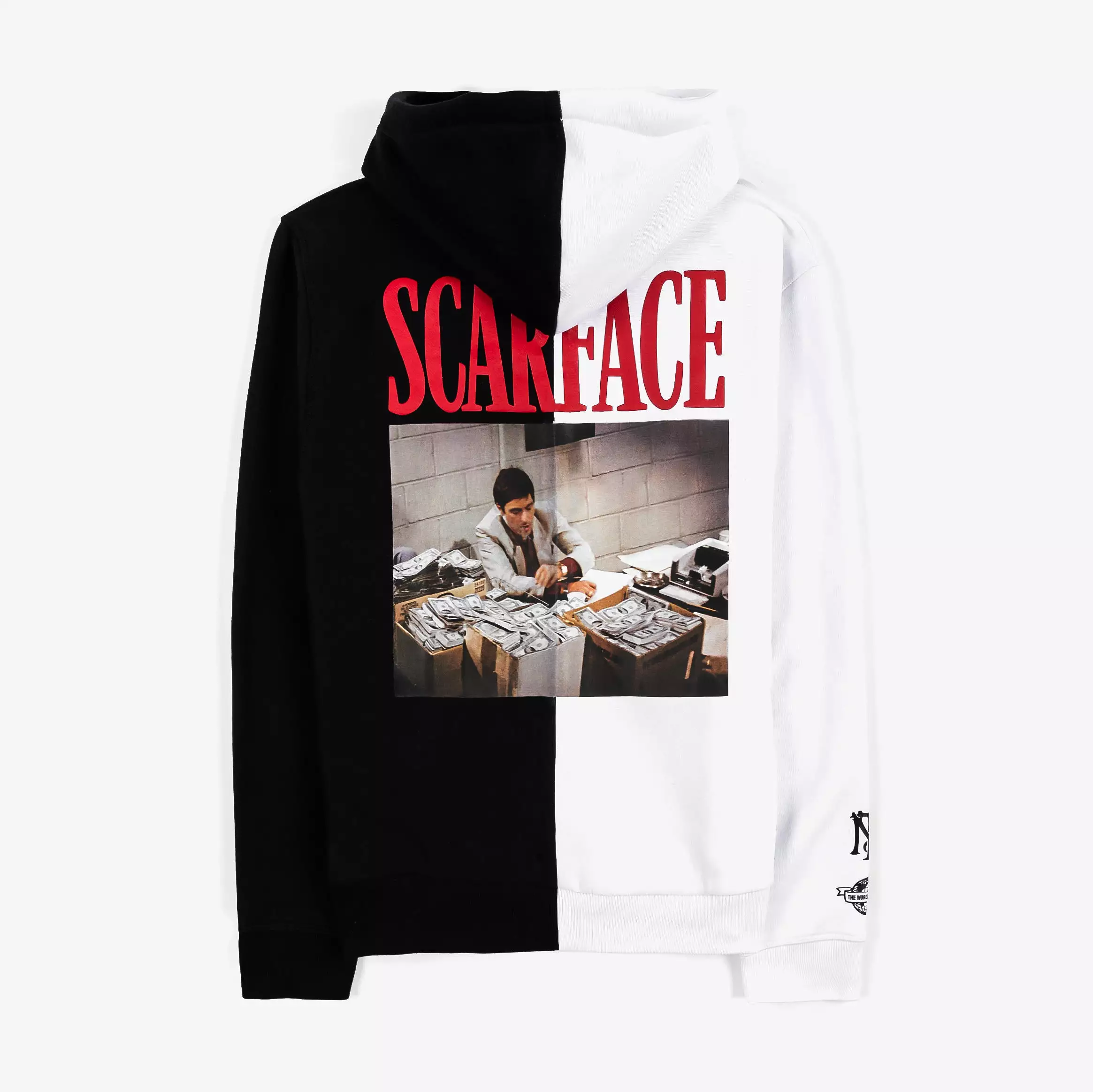 SP x Scarface TWIY Split Pullover Mens Hoodie (Black/White)