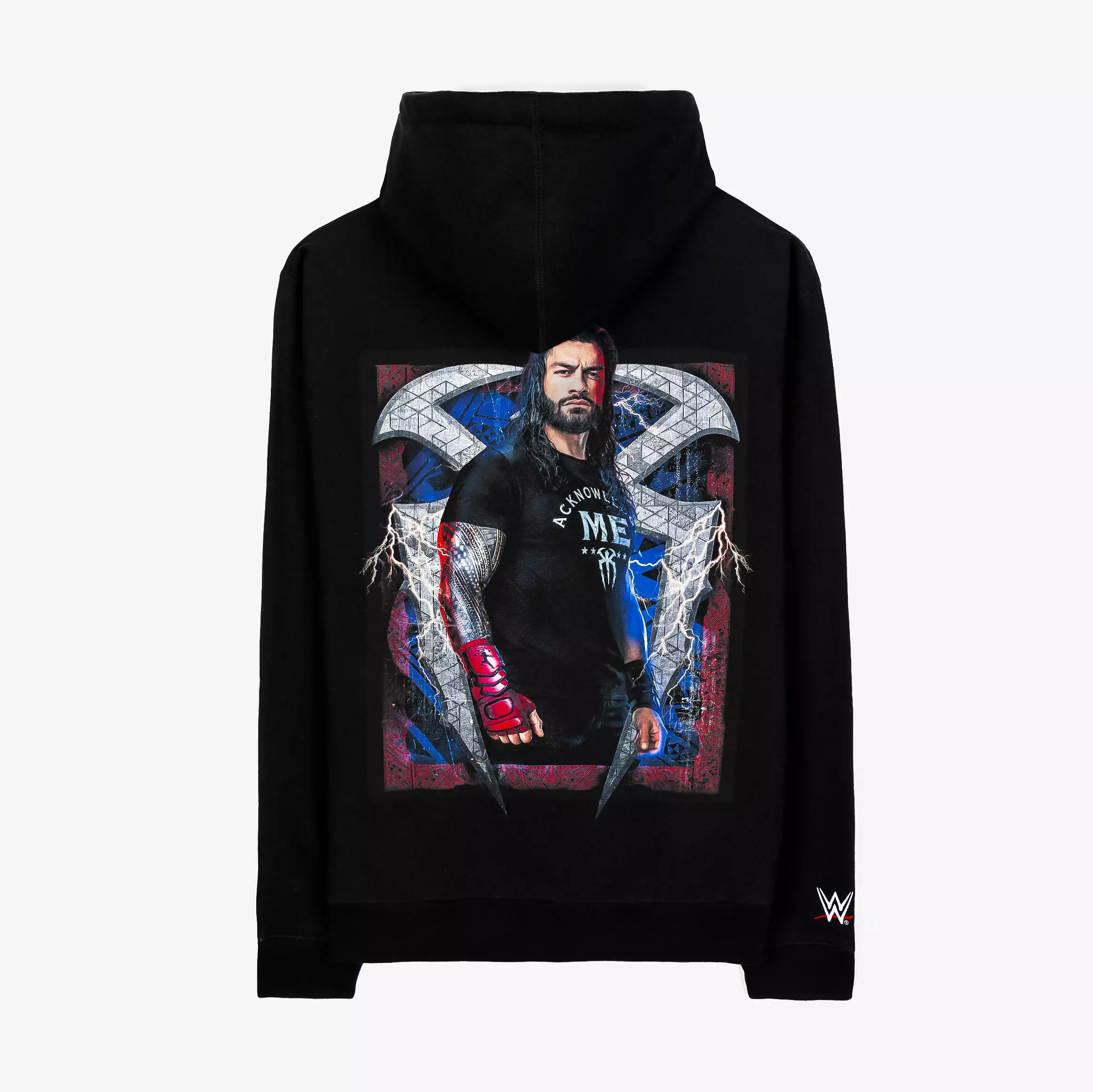 SP x WWE Roman Reigns Pullover Mens Hoodie (Black/Red)