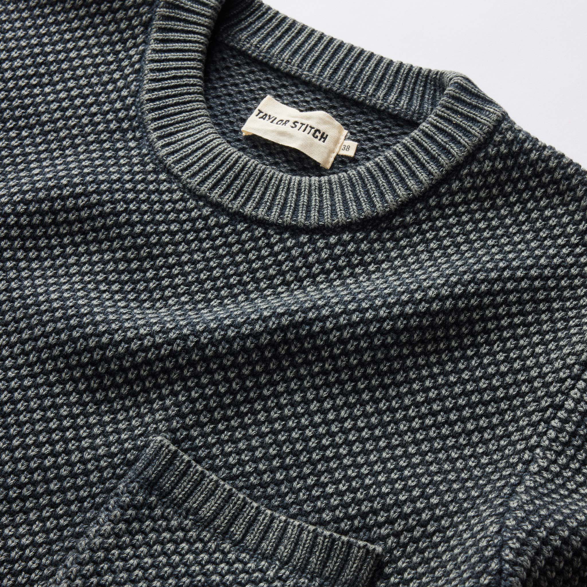 The Crawford Crew Sweater in Washed Asphalt