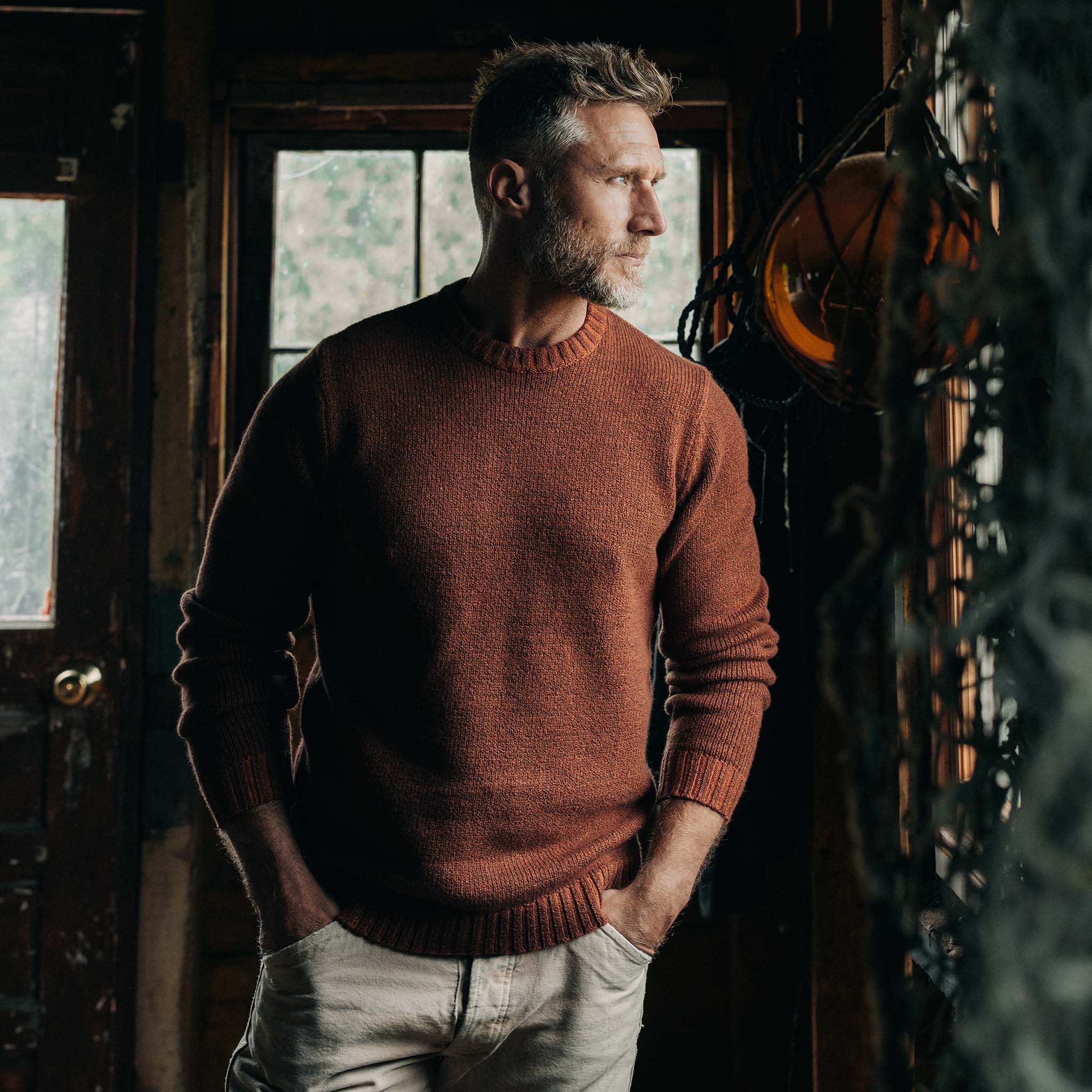 The Headland Sweater in Spiced Rum