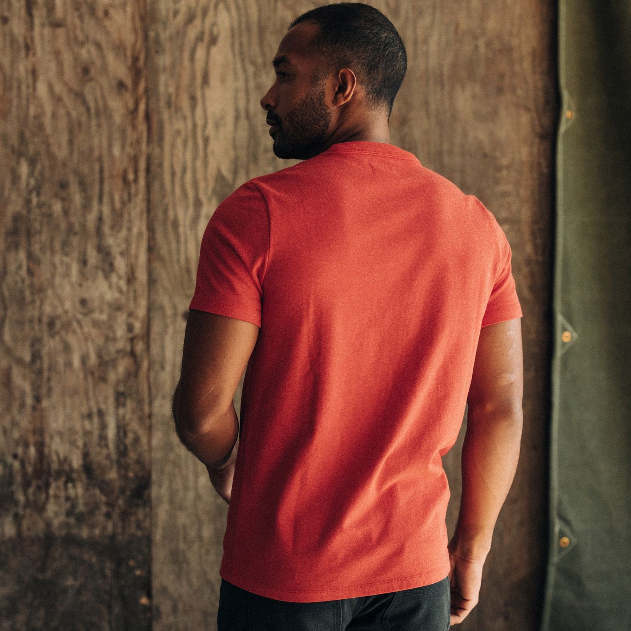 The Heavy Bag Tee in Cardinal