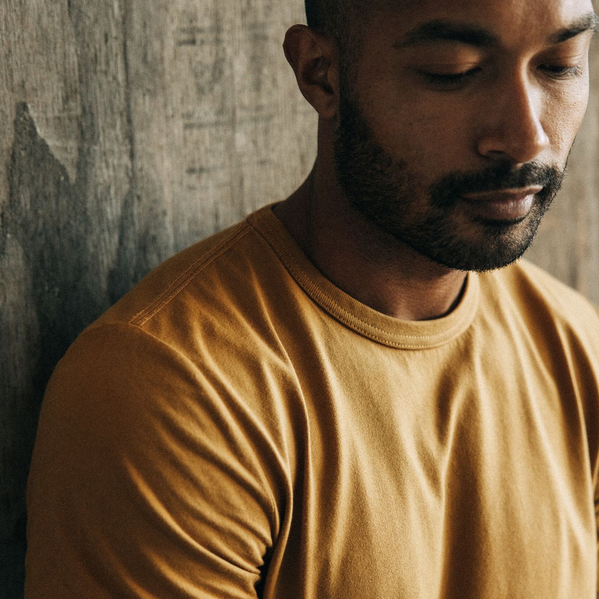 The Organic Cotton Tee in Old Gold