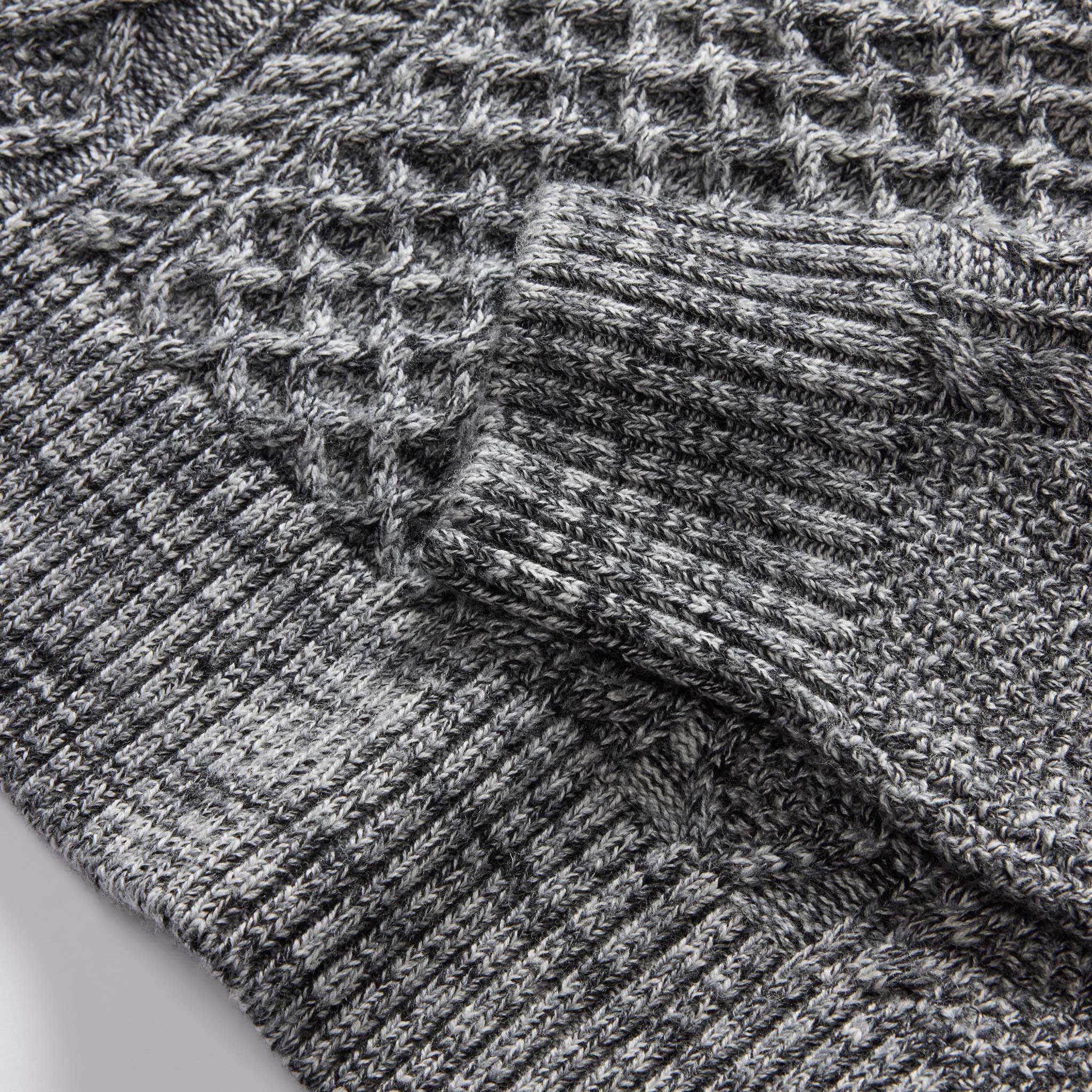 The Orr Sweater in Marled Coal Merino