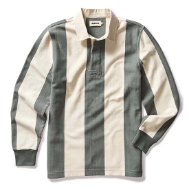 The Rugby Shirt in Deep Sea Stripe