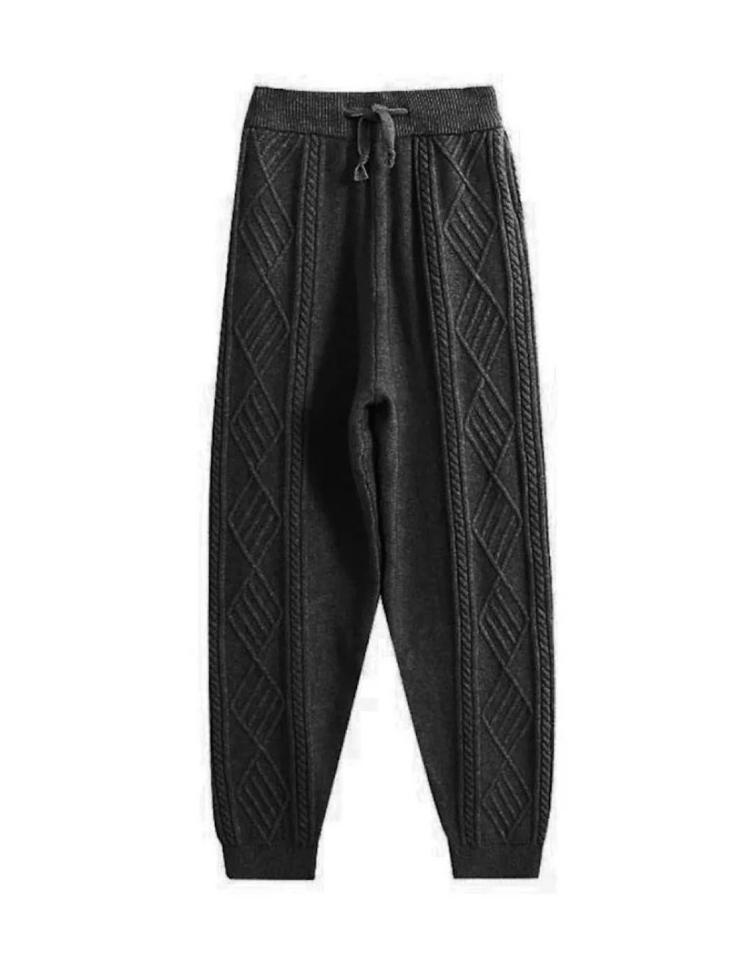 Twisted Rope Knitted Pants