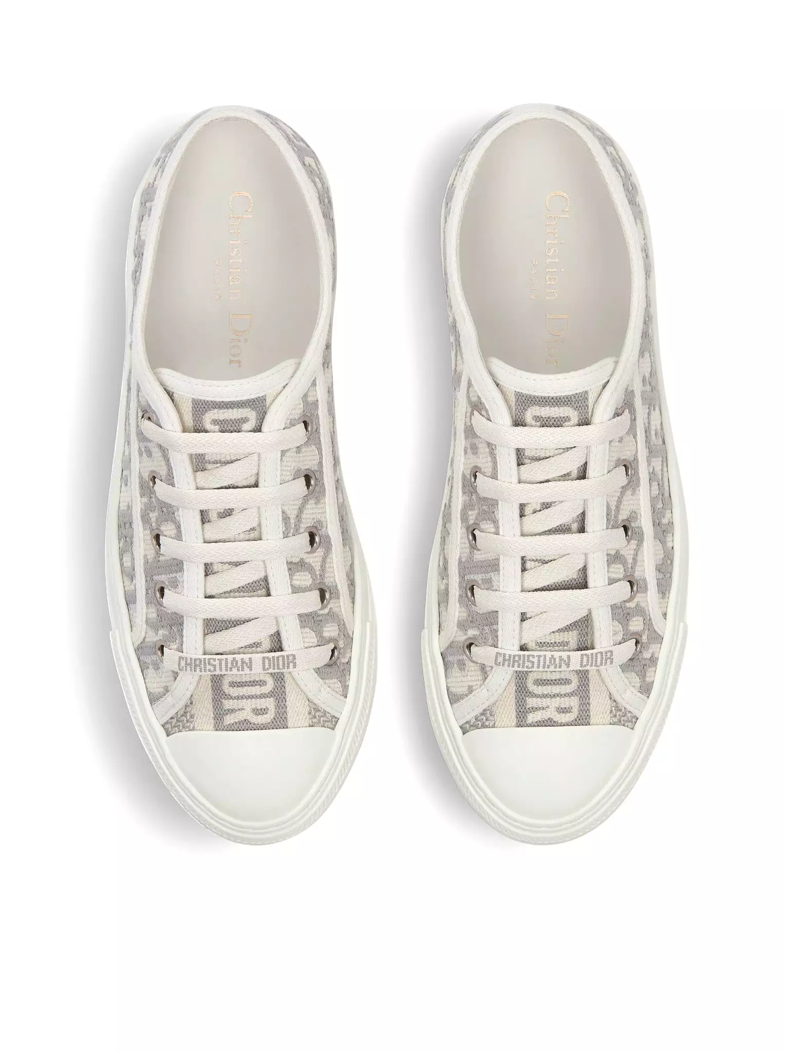 WALK`N`DIOR OBLIQUE EMBROIDERED COTTON SNEAKER