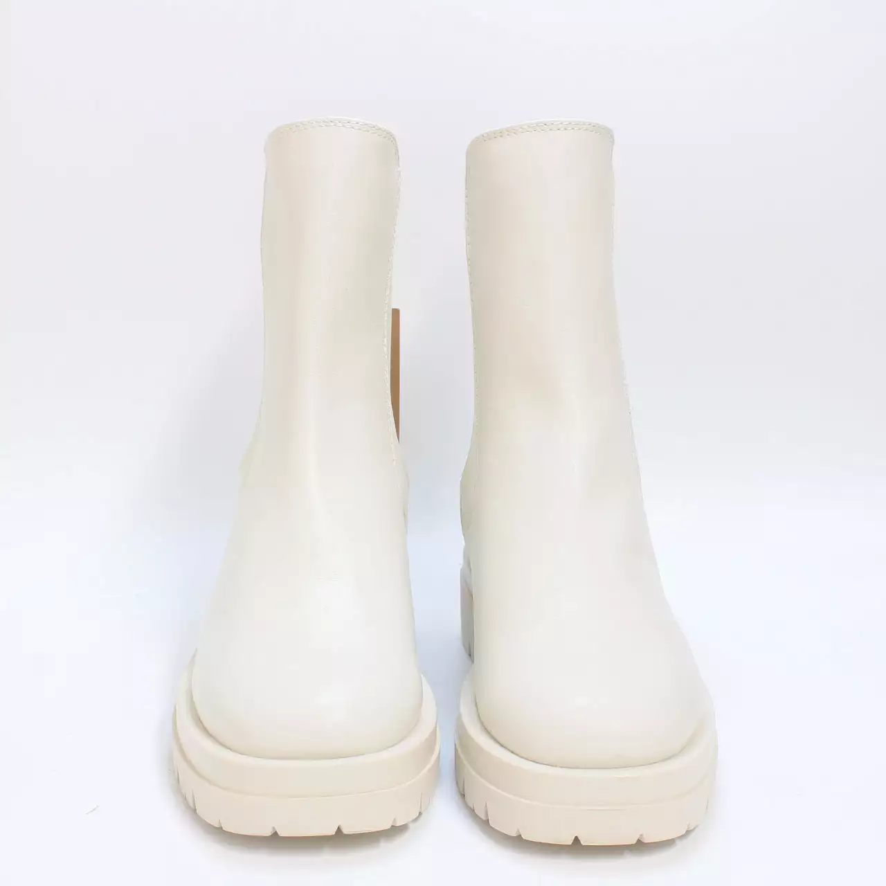 Womens Earth Addict Gaea Chelsea Ankle Boots Off White