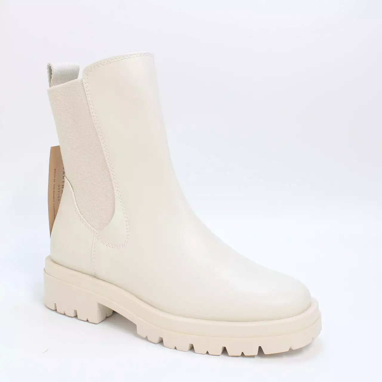 Womens Earth Addict Gaea Chelsea Ankle Boots Off White