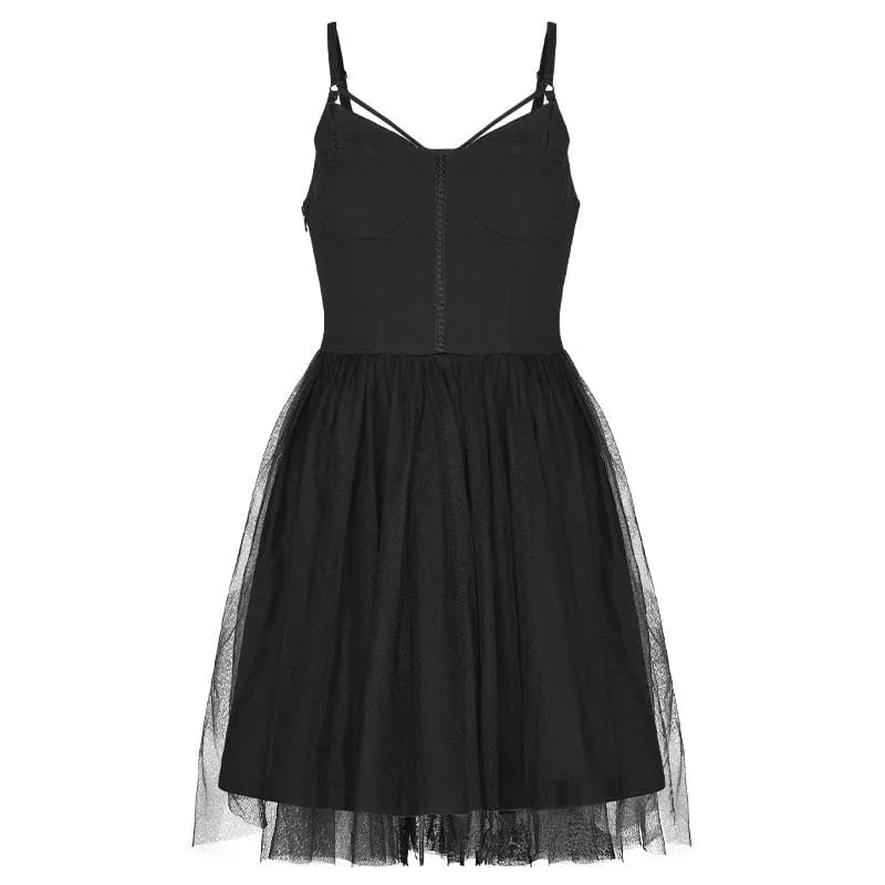 Women's Gothic Mesh Slip Dresses