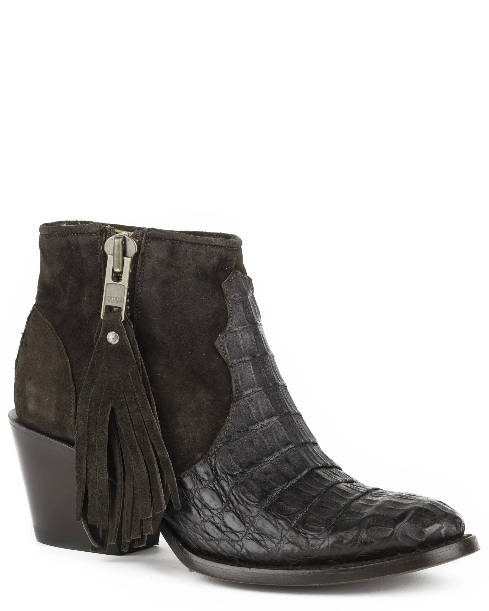 Women's Paris Caiman Ankle Boots