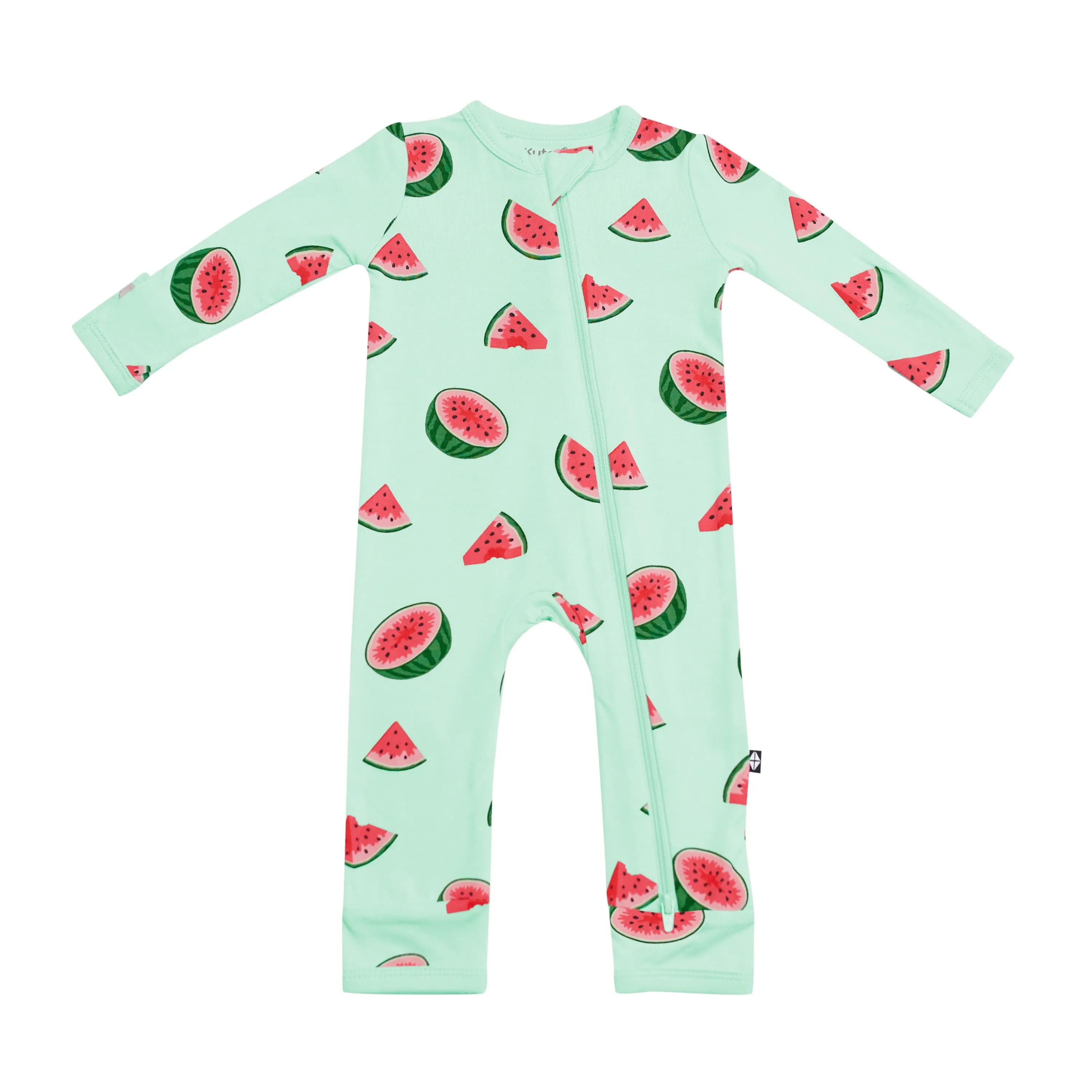 Zippered Romper in Watermelon