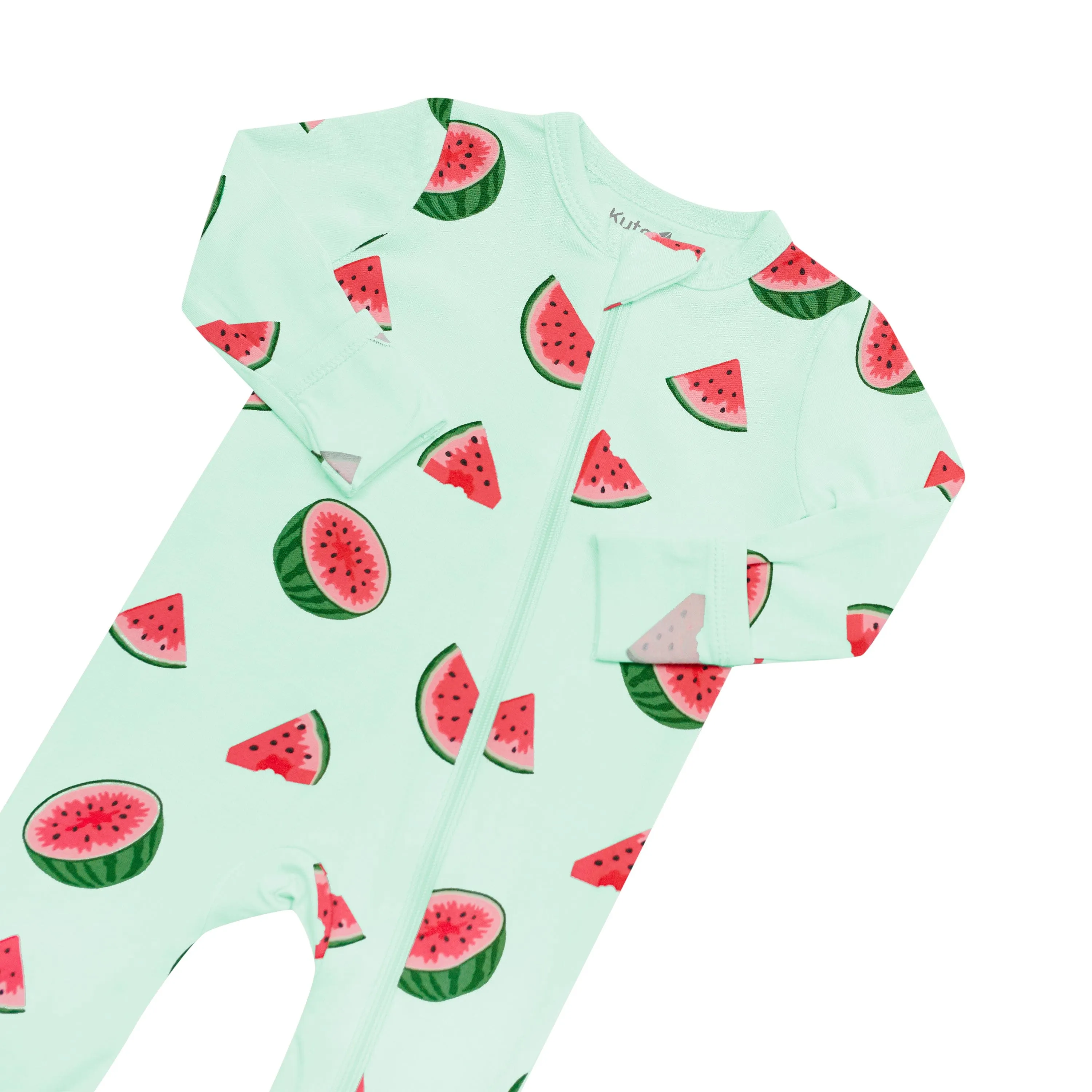 Zippered Romper in Watermelon